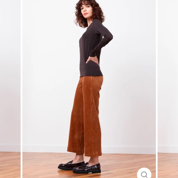 Avenue Montaigne Alex Corduroy Cognac Pants - Picture 3 of 9